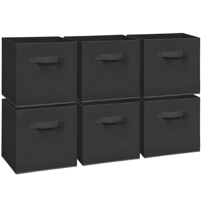 STORAGEIDEAS 11 Inch Fabric Storage Cubes, Sturdy Foldable Storage Bins, Heavy Duty Cube Organizer