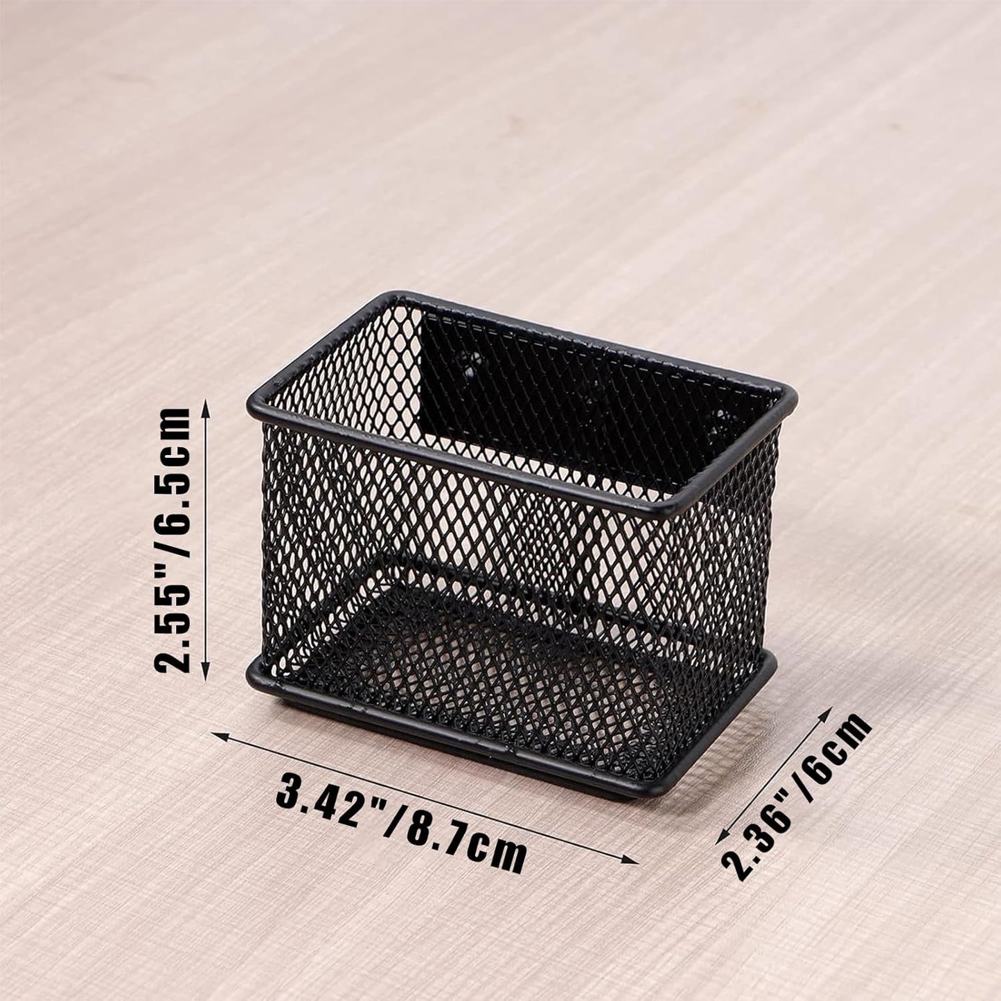 Black Basket Set of 4, Magnetic Pen Holder for Refrigerator, Heavy Duty Baskets, Holder for Locker Whiteboard Office, 3.42'' 2.36'' 2.55''
