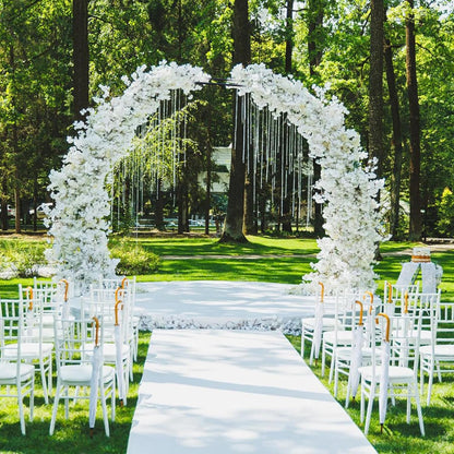 Garden Arch Trellis for Climbing Plants, 9.8'x7.2' Outdoor Arch Trellis, Metal Arbor Arches for Indoor Garden Ceremony Baby Shower Party Decoration Black