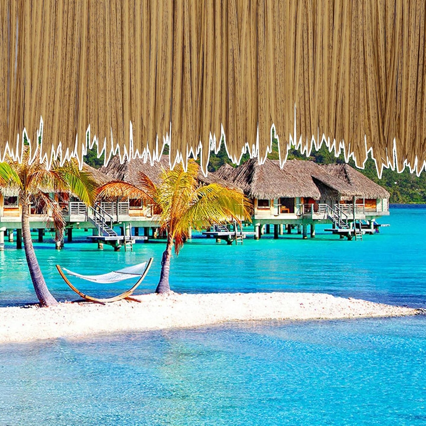 Straw Roof Thatch –Mexican Style Artificial Palm Thatch Rolls,Tiki Bar Hut Grass Duck Boat Blinds Grass Runner Rolls Palapa Thatch Roofing for Garden Patio Umbrella Covers Fence Party Decoration