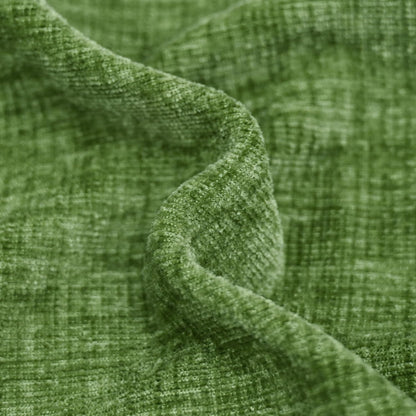 CaliTime Throw Pillow Covers Decorative 24 X 24 Inches Pack of 2 Cozy Chenille Cushion Cases for Couch Sofa Bed Living Room Home Forest Green