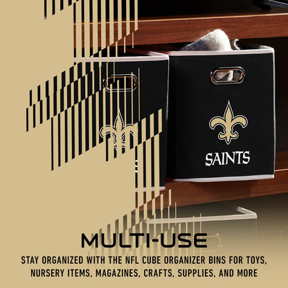 Franklin Sports NFL New Orleans Saints Collapsible Storage Bin