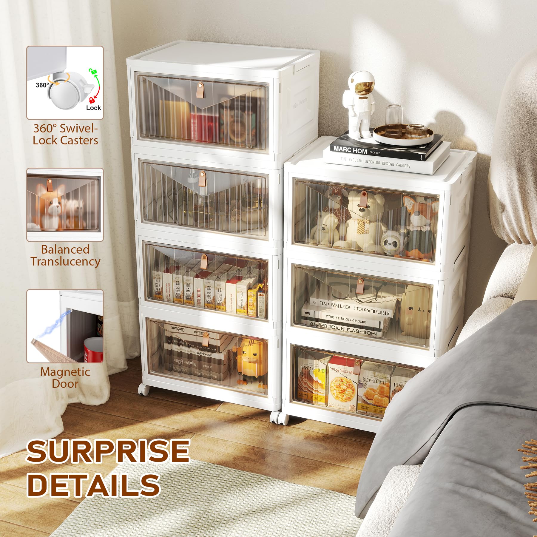 Wise Oannes Closet Organizers and storage, Storage cabinet with Wheels