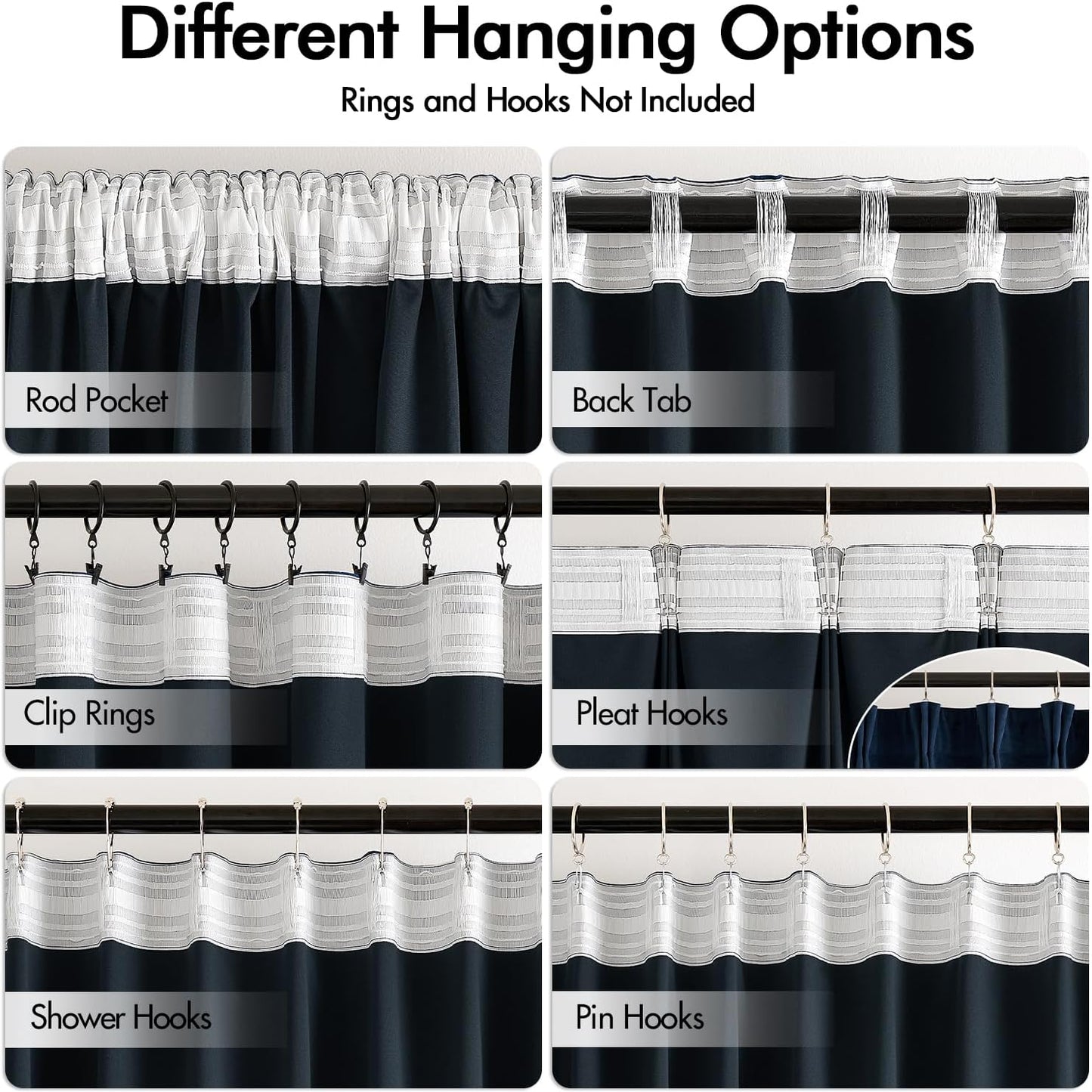 MIULEE Navy Blue Velvet Curtains 96 inches Long 2 Panels - Luxury Pinch Pleated Room Darkening Window Drapes for Bedroom Living Room Thermal Insulated Super Soft Blackout, Back Tab Rod Pocket