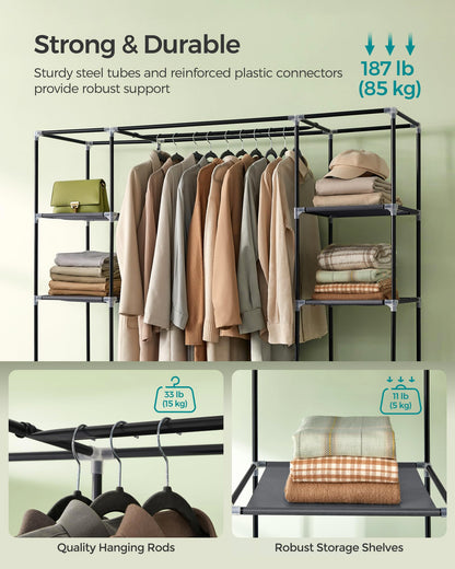 SONGMICS Closet Wardrobe, Portable Closet, Clothes Storage Organizer