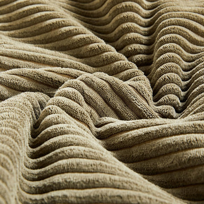 Fancy Homi 2 Packs Olive Green Decorative Throw Pillow Covers 22x22 Inch for Living Room Couch Bed Sofa, Rustic Farmhouse Boho Home Decor, Soft Corss Corduroy Patchwork Accent Cushion Case 55x55 cm