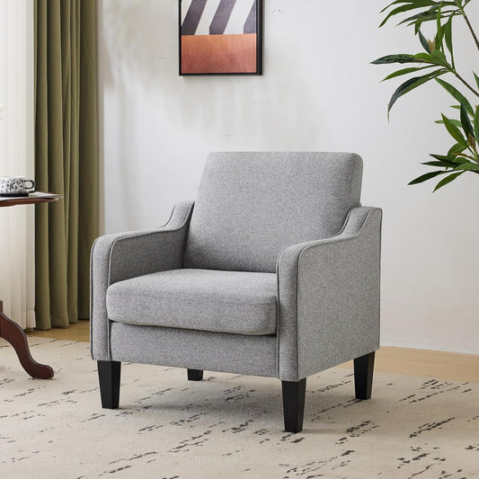 VINGLI Accent Chairs for Living Room Mid Century Modern Chair Sofa Chair Upholstered Arm Chair with
