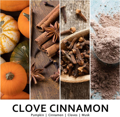 Cinnamon Fall Candles for Home Scented Natural Soy Wax Non Toxic Birthday Candle Scented Candles 40 Hours Bruning 9oz Aromatherapy Candle Gifts for Women Halloween Birthday Thanksgiving