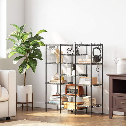 SONGMICS Storage Shelf, Bathroom Shelf for Small Space, 4 Tier