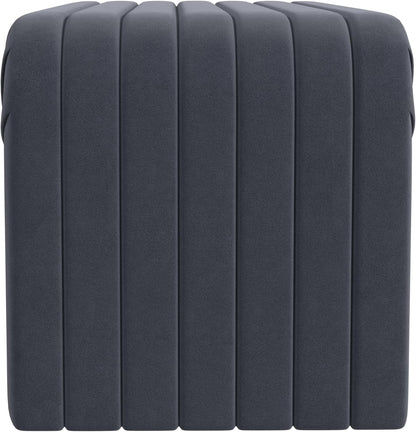 Modern Arch Channel Bedroom Bench Ottoman, 48" Entryway Bench and Shoe Rack, Soft Cushion Bench for Bedroom End of Bed, Ottoman Bench for Living Room, Bedroom, Entryway (Beach Blue Velvet)