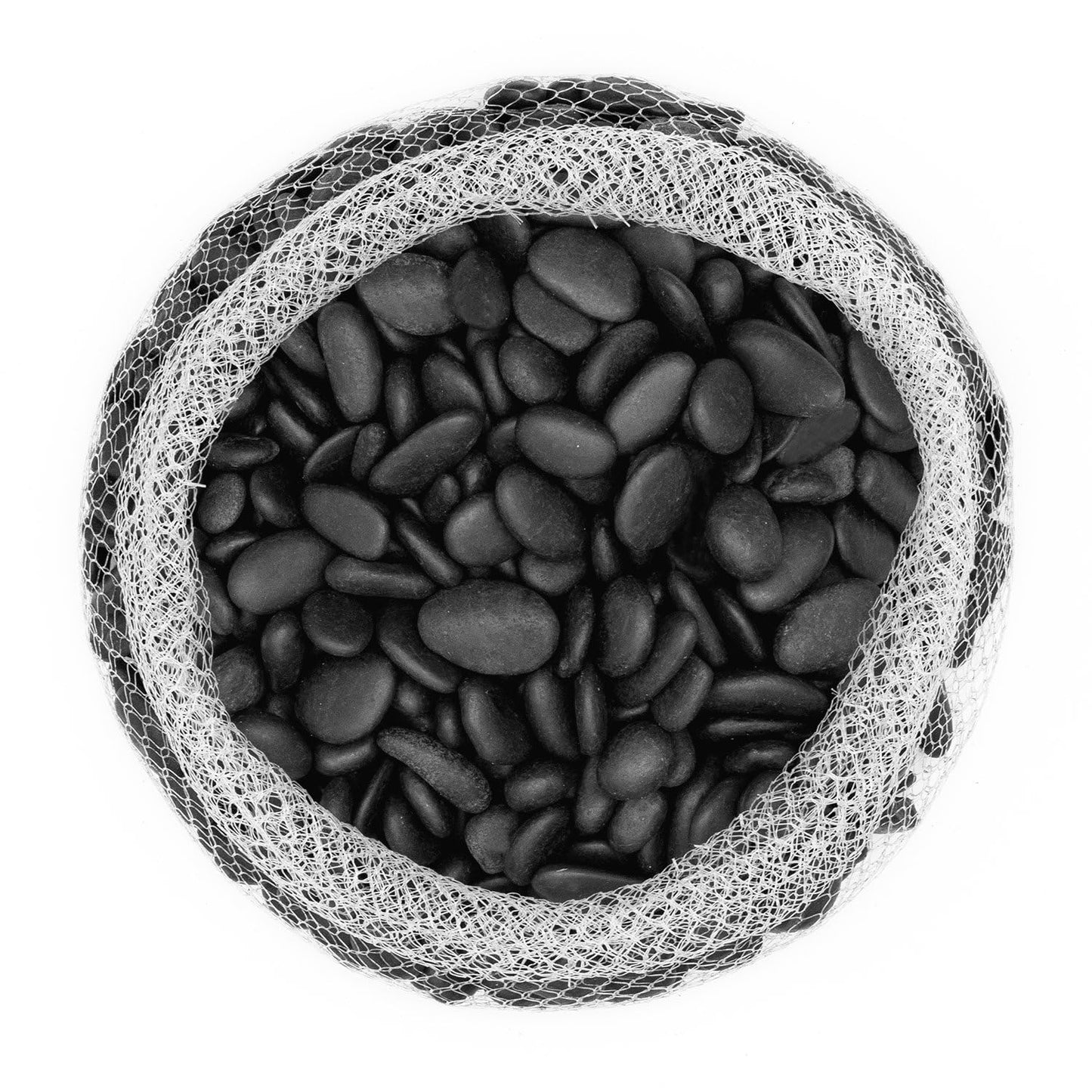 Royal Imports 2LBS River Rocks Decorative Ornamental Pebbles, Garden Landscaping Stones, Gravel Filler for Plants, Vases, Succulents, Home Decor, Aquariums, Crafting, Animal Habitat - Small Black