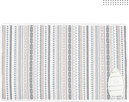 Encasa XO Ironing Mat/Pad (Large 48"x28") with 3mm Padding & Silicone Iron Rest for Steam Pressing on Tabletop or Bed - Heat Resistant, Portable, Quilting & Travel Blanket - Aztec