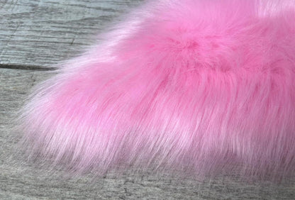 LAMBZY Faux Sheepskin Super Soft Hypoallergenic Free Shape Silky Shag Rug, Luxury Shaggy Plush Carpet for Bedrooms Living Kids Room Sofa Rugs (Pink, Octo 8 Pelts 6'x8')