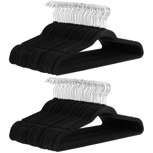 Amazon Basics Slim Velvet Non-Slip Space Saving Suit Clothes Hangers, Closet Organizer