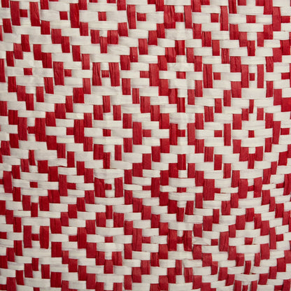 DII Woven Paper Storage Bin, Geo Diamond, Rust, Medium Rectangle