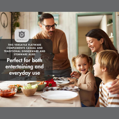 Silverware Set for 6 | 18/10 Stainless Steel Flatware Set | Mirror Finish, Heavy-Duty, Dishwasher Safe, Elegant & Durable, Built to Last (30-Piece, Marettimo)