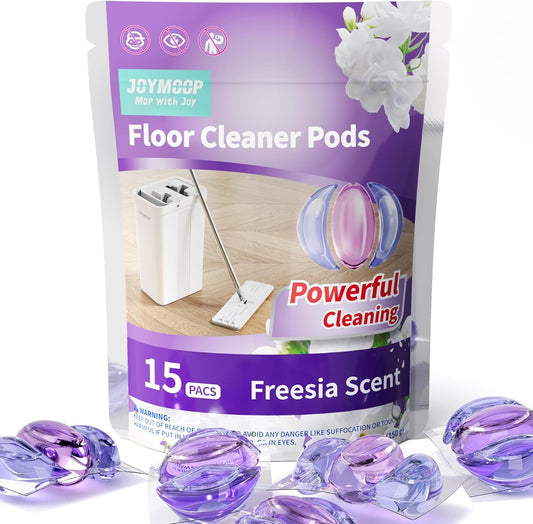 JOYMOOP Floor Cleaner for Mopping, 15 PCS Mopping Solution, Hardwood Floor Cleaner, Works Perfectly
