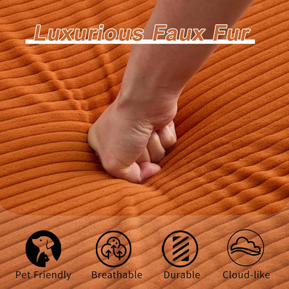 78" W Loveseat Sofa, 4 in 1 Convertible Floor Sofa Bed, Boneless Cloud Couch with Cup Holder, Fold Out Floor Couch, Loveseat Recliner Sleeper for Living Room Bedroom Lounge(Corduroy, White)