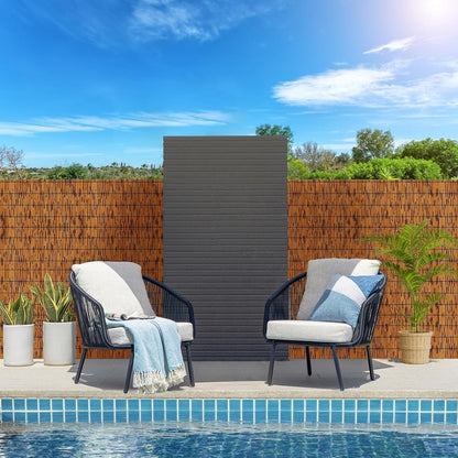 Bamboo Privacy Fence, Decorative Bamboo Fence Rolls 6 Feet High, Light Russet Reed Screens Outdoor for Patio Garden Backyard Balcony, 6 x 10 FT