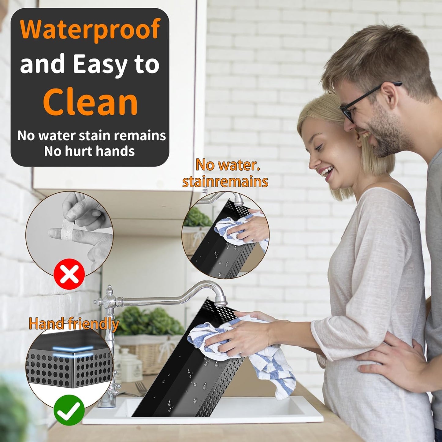 Magnetic Spice Rack for Refrigerator 2 Tiers and Paper Towel Holder and Utensil Holder, Magnetic Refrigerator Organizer, Strong Magnetic Fridge Shelf, Side Fridge Storage Rack for Kitchen