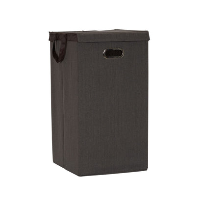 Household Essentials Laundry Hamper with Lid, Removable Mesh Liner, and Magnetic Closure, Gray
