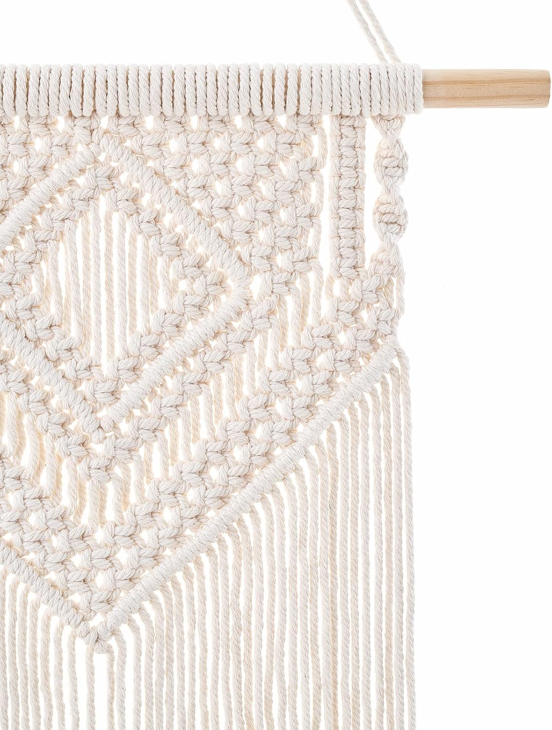 Dahey 2 Pcs Macrame Wall Hanging Woven Tapestry Wall Art Decor - Beautiful for Boho Home Decor, Apartment, Nursery, Party Decorations, 26" L×13" W, Medium