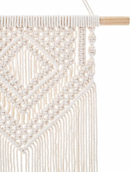 Dahey 2 Pcs Macrame Wall Hanging Woven Tapestry Wall Art Decor - Beautiful for Boho Home Decor, Apartment, Nursery, Party Decorations, 26" L×13" W, Medium