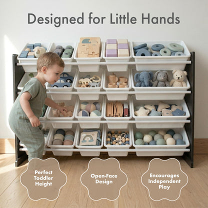 Humble Crew Kids Toy Organizer with 20 Bins, 4 Tier Storage for Playroom