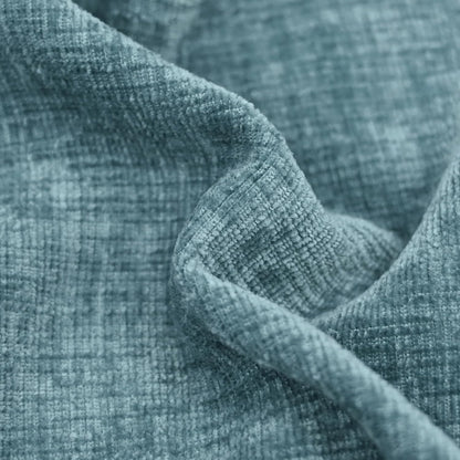 CaliTime Throw Pillow Covers Decorative 16 X 16 Inches Pack of 2 Cozy Chenille Cushion Cases for Couch Sofa Bed Living Room Home Smoke Blue