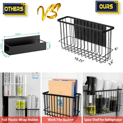 Magnetic Basket Fridge Lint Bin Dryer Ball Holder Laundry Room Organization Home Storage for Class Office School