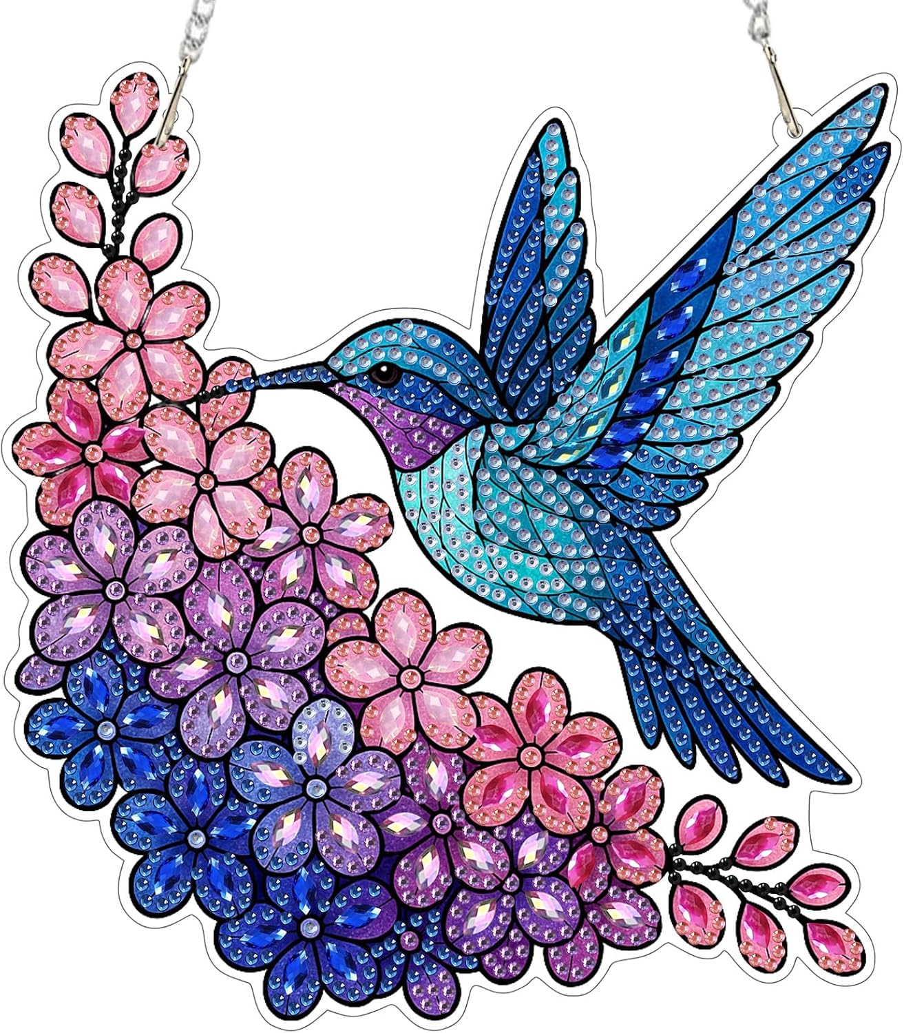 EOBROMD Diamond Hanging Art Kits for Adults, Bird Diamond Art Painting Suncatcher, DIY Special Shaped Rhinestone Kits for Adults, Window Pendants Home Garden Wall Hanging Ornament