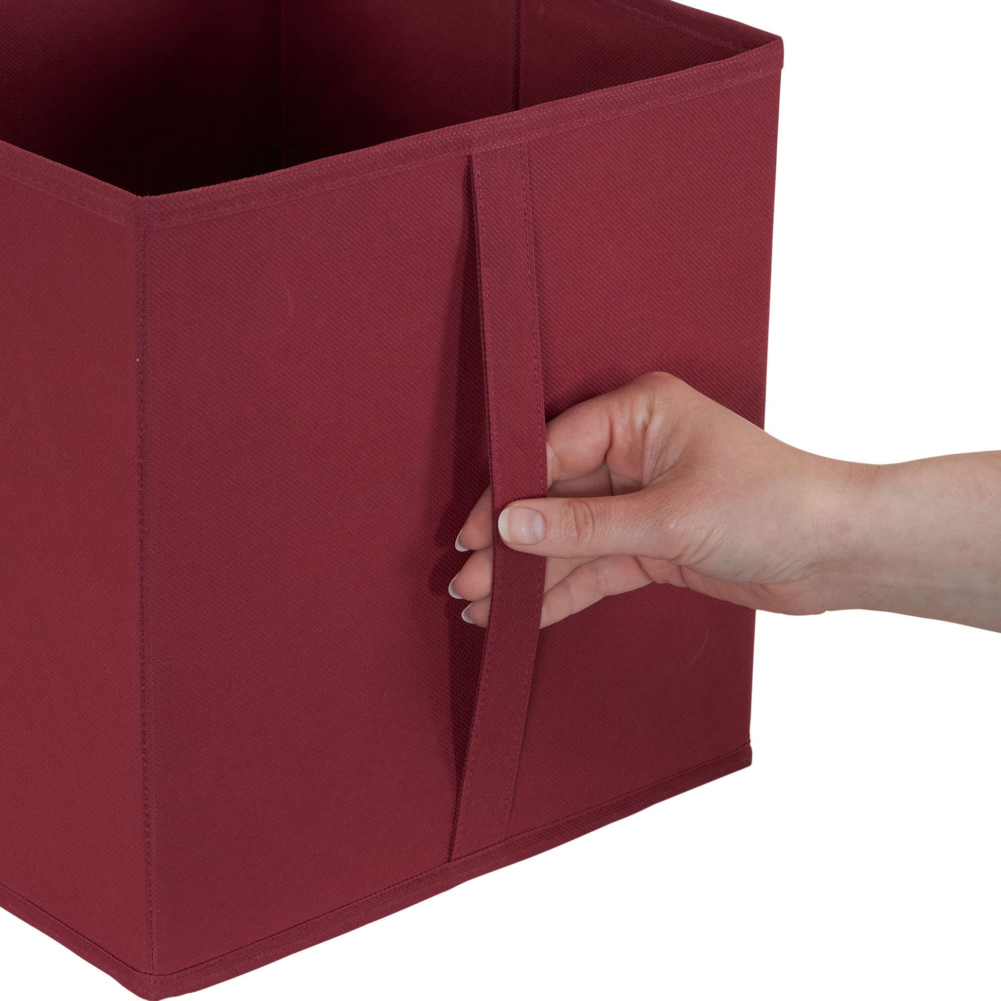 Household Essentials 332-1 Foldable Fabric Storage Bins | Set of 6 Cubby Cubes with Vertical