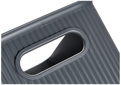TATAY Baobab Multi-purpose Storage Basket Medium with Capacity for 5 Litres, Grey Anthracite, 18.1