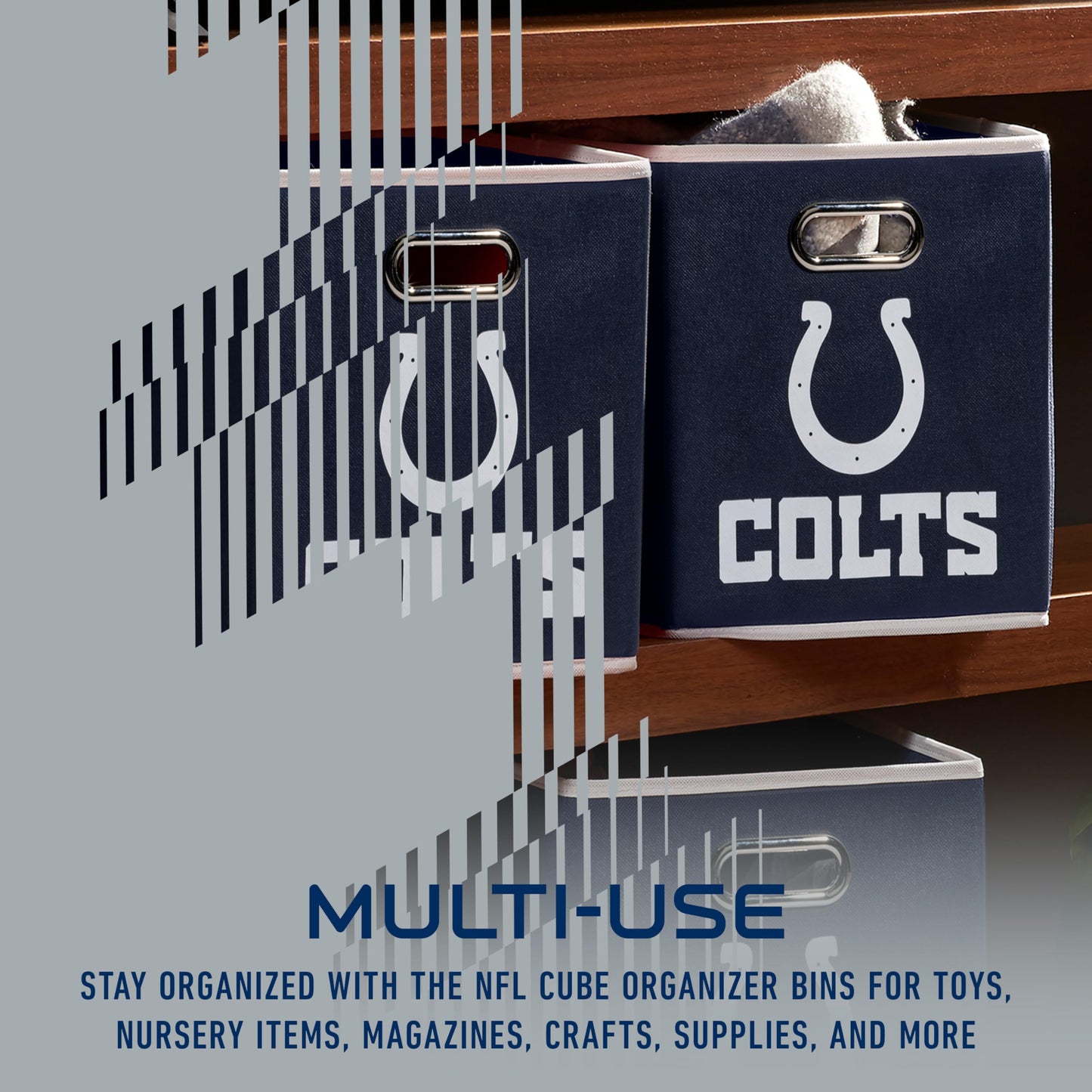 Franklin Sports NFL Indianapolis Colts Collapsible Storage Bin