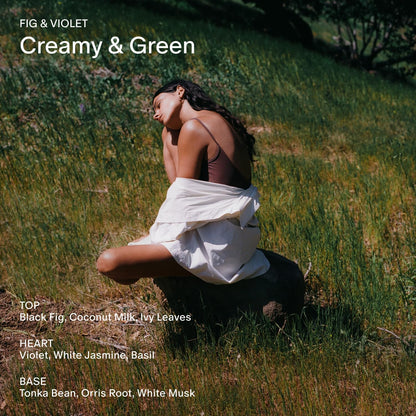 SALT & STONE Scented Candle for Women & Men | Hand-Poured, Aromatic & Fragrant | Coconut & Soy Blend Wax | 100% Cotton Wick | Long-Lasting 50 Hour Burn Time (8.5 oz) (Fig & Violet)