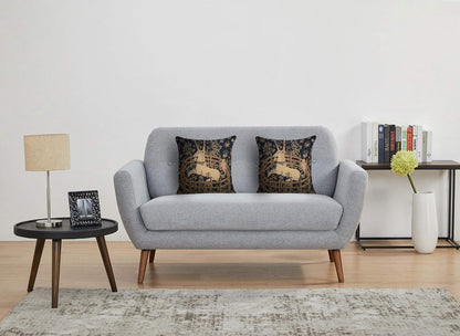 Charlotte Home Furnishings Decorative Pillow Covers for Couch 13X13 in Unicorn Throw Pillow Covers for Sofa Tapestry Square Pillow Cases for Bed Living Room Soft European Cotton Jacquard Woven