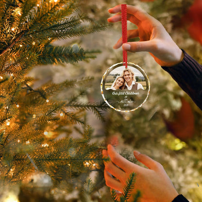 Bemaystar Personalized Wedding Gifts for Couples,First Christmas Married Ornaments 2025,Bridal Shower Gifts for Bride