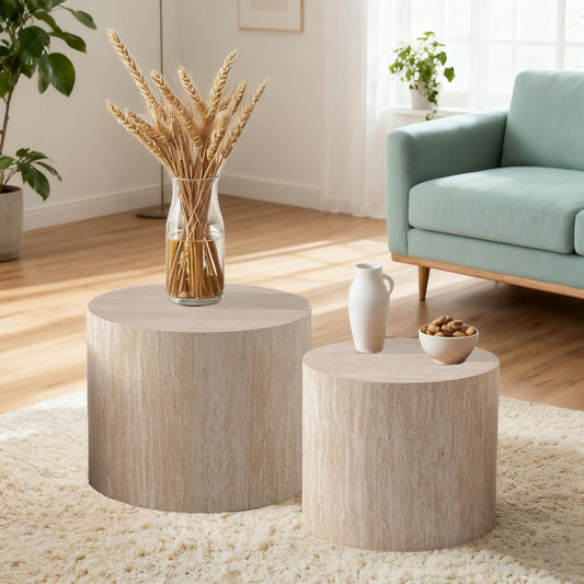 Round Nesting Coffee Tables Modern Travertine Coffee Table Small Round Coffee Tables Circular Side