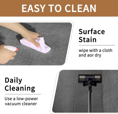 Sour Lemon 10x14 Area Rugs for Living Room, Soft Large Area Rug Fluffy Rugs for Bedroom，Machine Washable Area Rug Non Slip Carpet Rug for Living Room Playroom Kids Room Home Decor