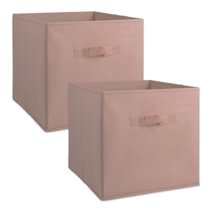 DII Collapsible Storage Organizer Bin, Small, 11" Cube, Pink, 2 Count
