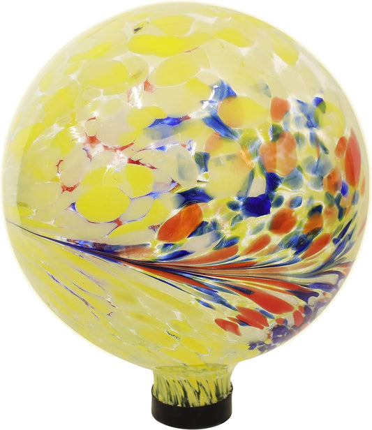 Sunnydaze 10-Inch Gazing Ball for Garden - Glass Gazing Globe for Outside - Garden Orb Yard Decor