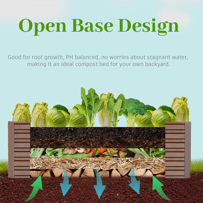 6x3x2 ft Raised Garden Bed, Large Metal Planter Raised Beds, Planters for Outdoor Plants for Vegetables, Flowers, Herbs, Fruits, and Succulents.(2 Pcs)