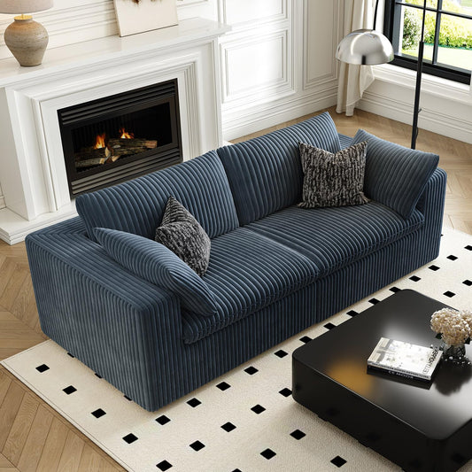 LoveSeat Cloud Couch Modular Sectional Sofa for Living Room,Modern Sofa with Deep Seat，2 Seater