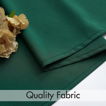 MIULEE Hunter Green Privacy Sheer Curtains That Let Light in 63 Inches Long Non-See-Through Semi Sheer Curtain Light Filtering Window Christmas Drapes for Living Room Bedroom 2 Panels Set 42 X 63