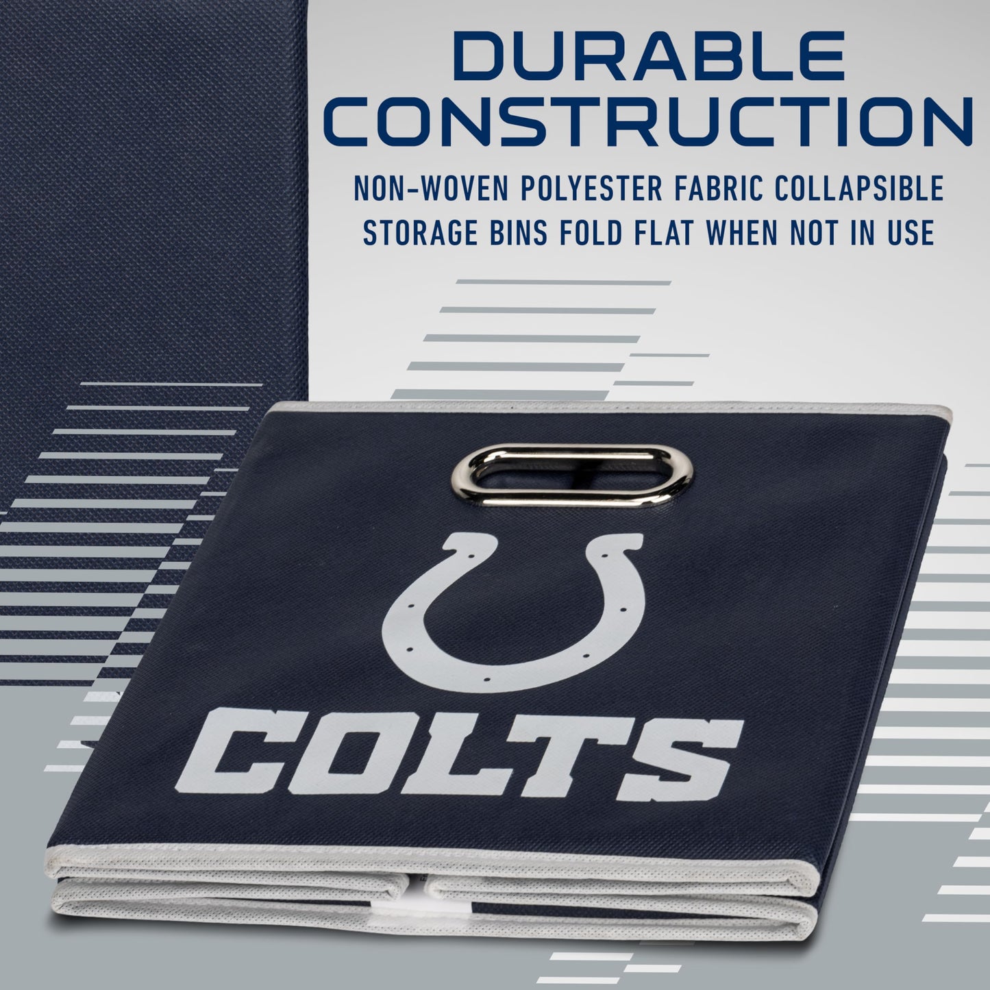 Franklin Sports NFL Indianapolis Colts Collapsible Storage Bin