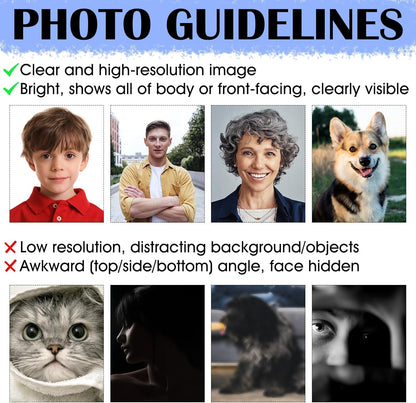 Personalized Photo Ornament Acrylic Custom Christmas Ornaments with Picture Customized Family Christmas Ornament 2023 for Tree Hanging Decoration Gift for Men Women Style 2