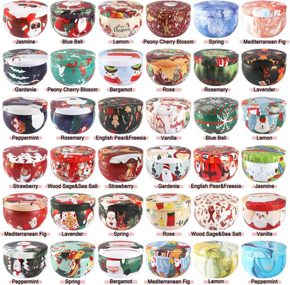 36 Pack Christmas Scented Candles Set for Home, Relaxing Stress Relief, Aromatherapy - Natural Soy Wax and Fragrance - Gifts for Women, Mom, Best Friend, Wife, Birthday