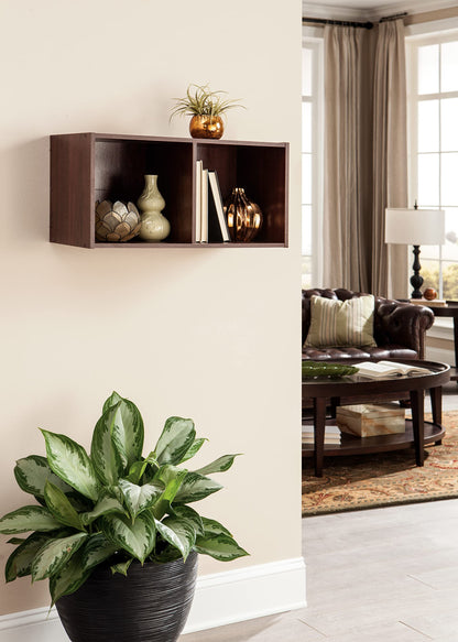 ClosetMaid Cubeicals 2-Cube Storage Shelf Organizer - Stackable or Wall-Mountable, Easy Assembly