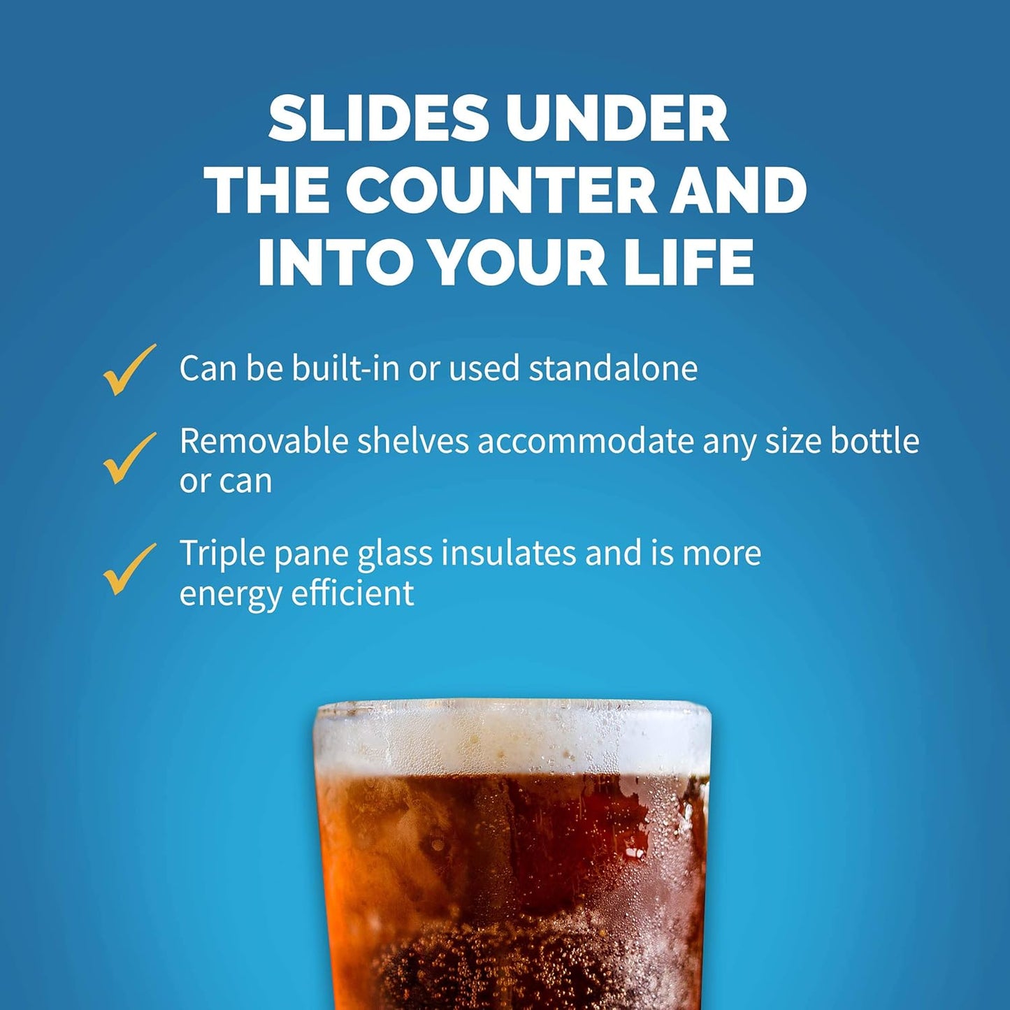 Newair 24" Wine and Beverage Refrigerator 20 Bottle and 70 Can Capacity, Built-in or Freestanding Cooler, Dual Zone Fridge in Stainless Steel with Splitshelf