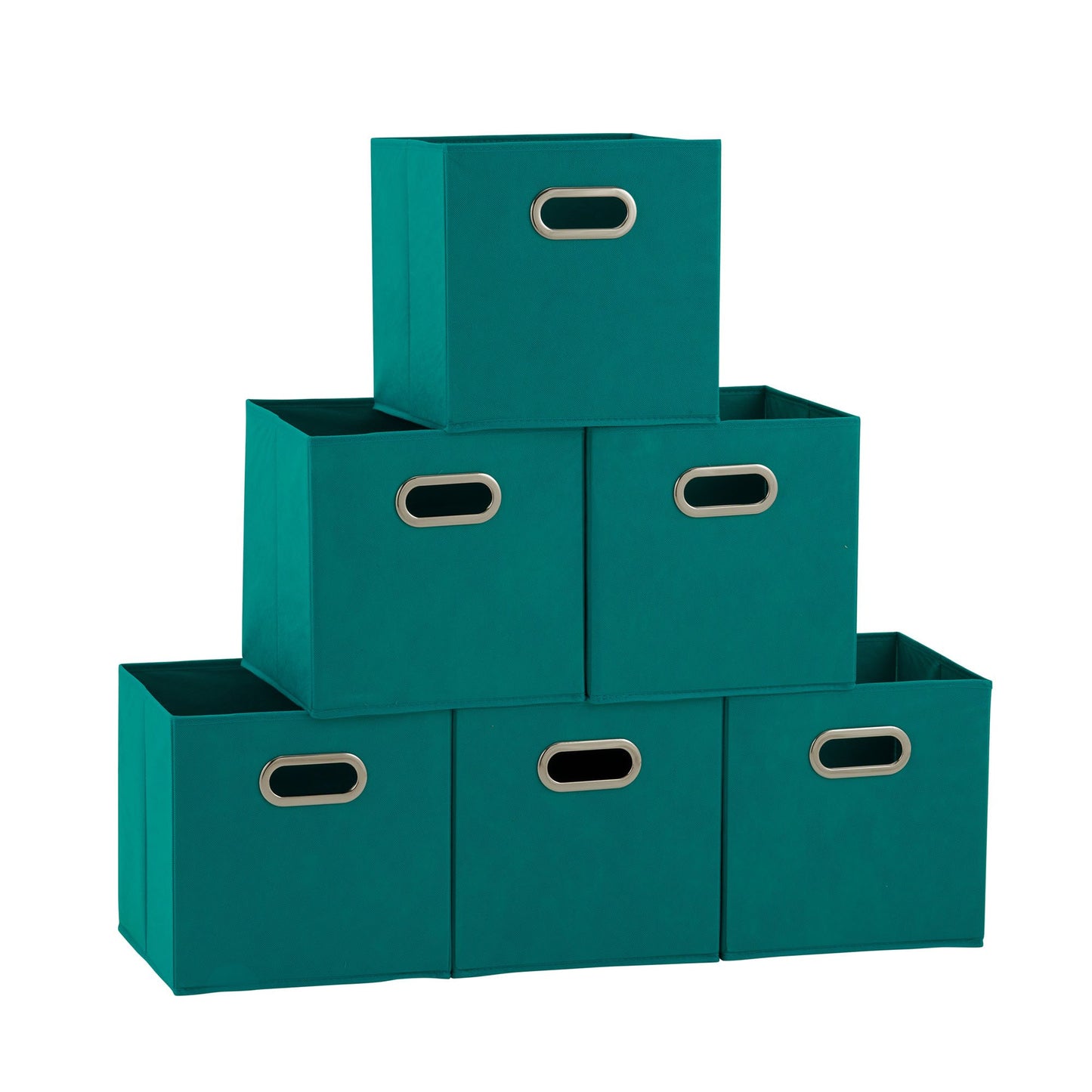 Household Essentials Fabric Storage Bins in Strong Poly‑Woven Fabric, Sturdy Chipboard Sides